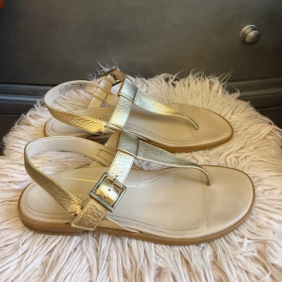 Vionic Gold Metallic Sandals - Picture 3 of 7